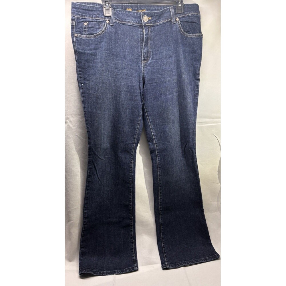 Route 66 Women's Blue Jeans Size 15/16 with Pockets Slim Boot Cut Y2K